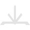 Ekena Millwork Vanguard Architectural Grade PVC Gable Bracket, 96"W x 64"H x 2"D x 6"F, 16/12 Pitch GBP096X64X0206VAN00 - alternate 4